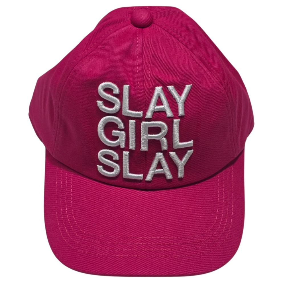 Queer Eye Baseball Cap Women OS Magenta Slay Girl Slay Hat Snapback Cotton
